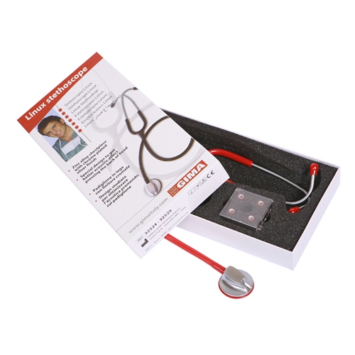 Linux stethoscope - Y-tube red